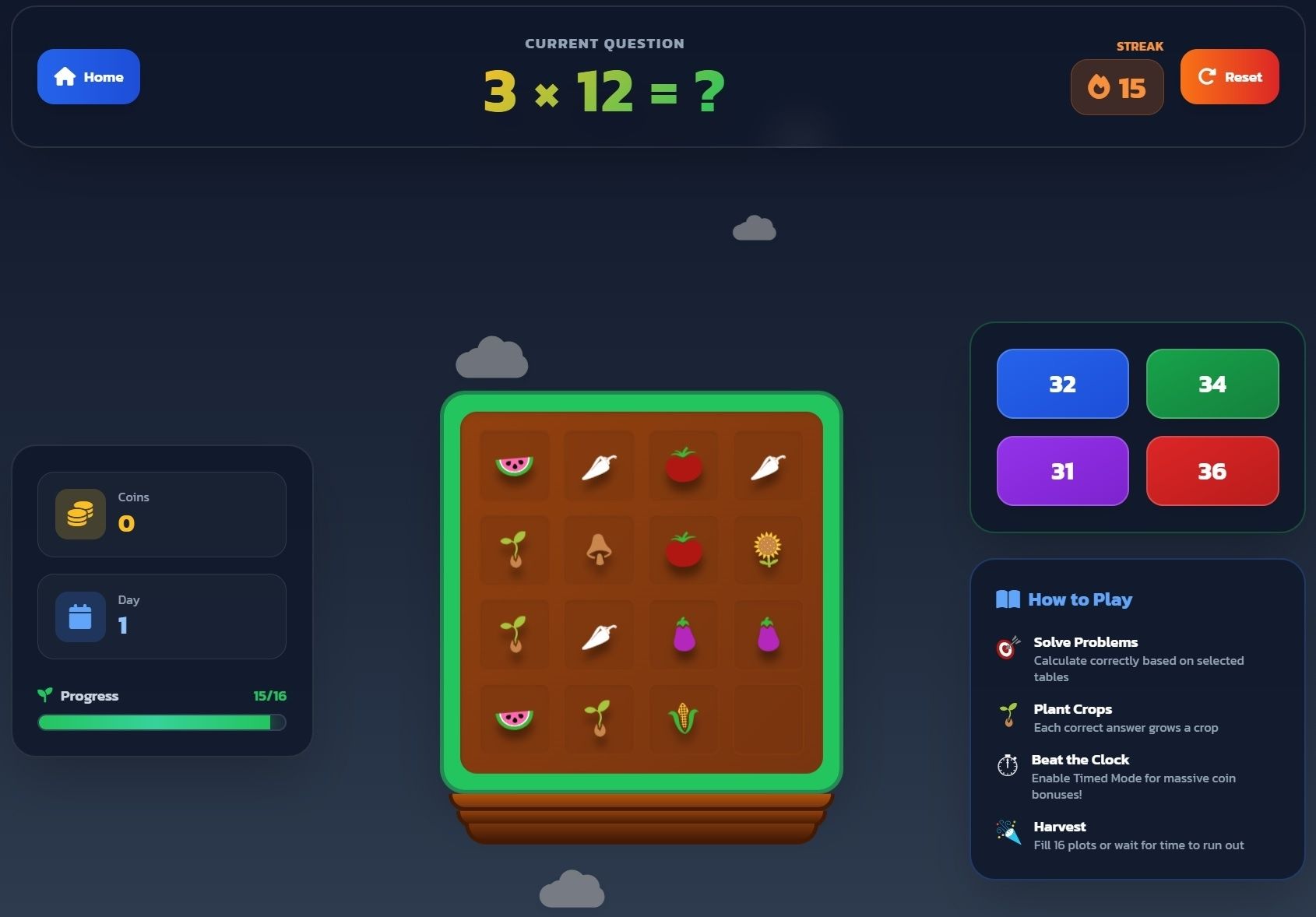 Sky Math Farm Gameplay Preview